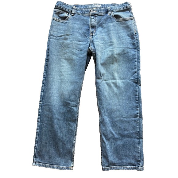 Carhartt Other - Mens 40 x 30 CARHARTT Denim Relaxed Fit Light Wash 5 Pocket Blue Jeans Everyday‎